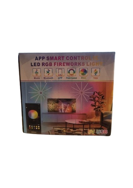 Fireworks Etkili Dağılan Dekoratif LED Işık | Pilli Lüks Yılbaşı ve Parti Aydınlatması (Karton Kutulu) modelleri