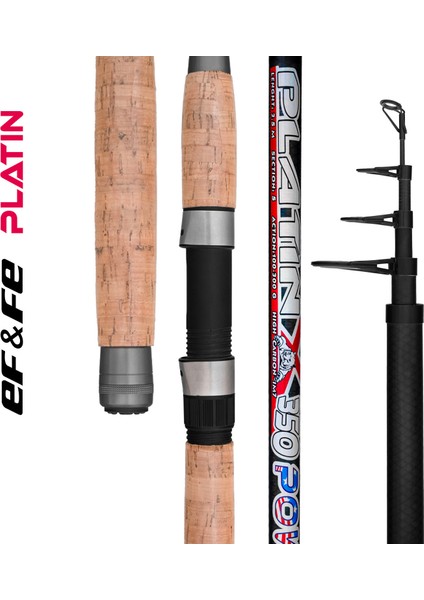 Effe Platin Teleskopik Olta Kamışı