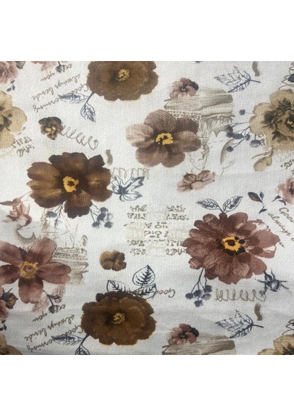 Döşemelik Kumaş-Silinebilir Çiçek Desenli Koltuk Kumaşı