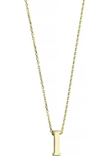 14 Ayar Altın Harfli Kolye - 0201454