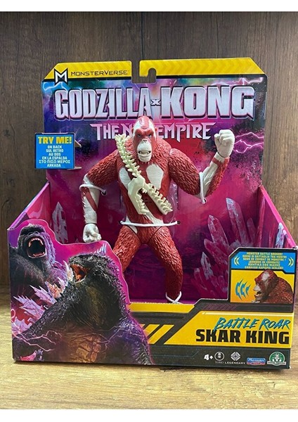 Godzilla Kong Kristal Aksiyon Figürü Skar King Figür Oyuncak Kıng Kong Skar King Figürü