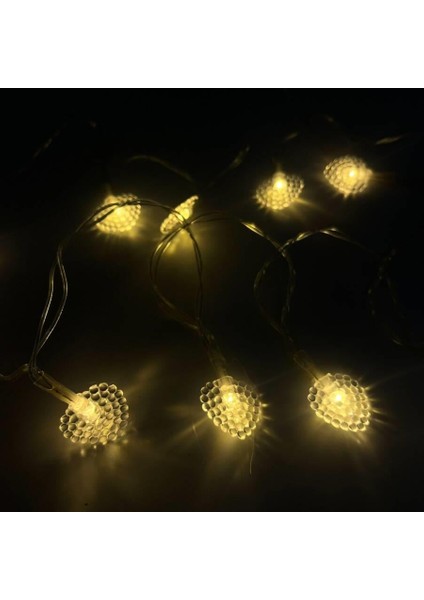 2 M Pilli Kalp Modeli 10 Işık Yılbaşı LED Işık Süsü – Dekoratif Gün Işığı Aydınlatma fırsatları