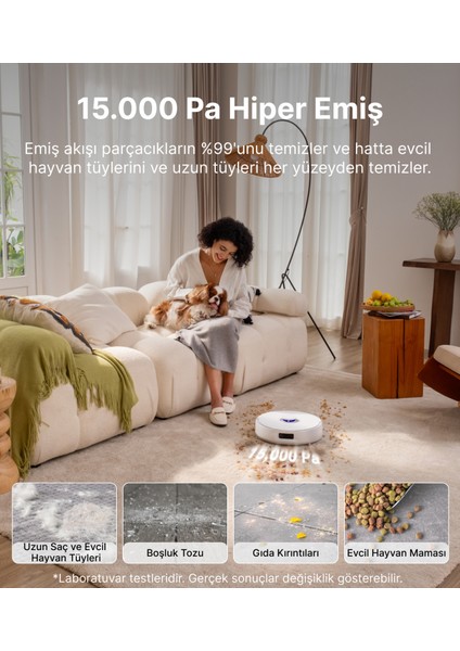 Freo Z10 Akıllı Robot Süpürge Beyaz,15.000PA Emiş Gücü modelleri