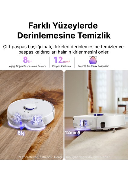 Freo Z10 Akıllı Robot Süpürge Beyaz,15.000PA Emiş Gücü indirimleri