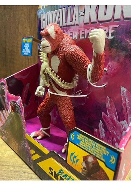 Godzilla Kong Kristal Aksiyon Figürü Skar King Figür Oyuncak Kıng Kong Skar King Figürü modelleri