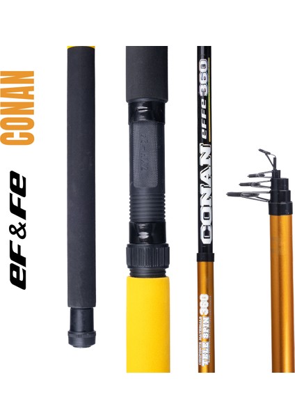 Effe Conan Teleskopik Olta Kamışı - Sarı