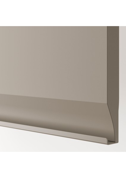 Çekmeceli alt dolap, UPPLÖV mat koyu bej, 80x60 cm, 2 çekmeceli ve 2 ön panelli modelleri