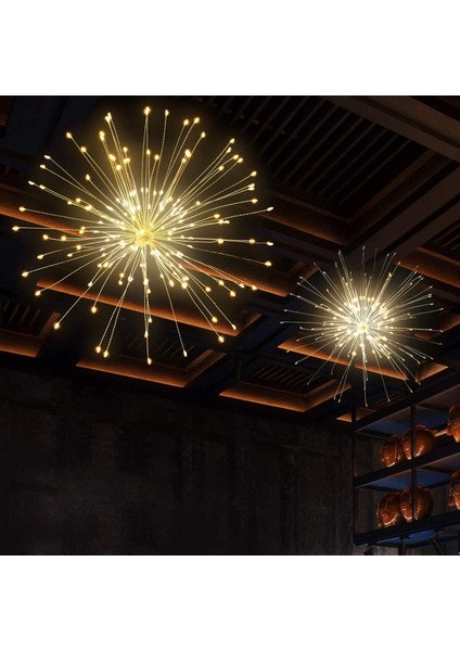 200 LED Fireworks Görselli Gün Işığı Peri LED Işık – Dekoratif Yılbaşı ve Ev Aydınlatma modelleri