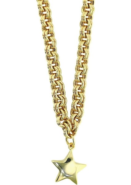 14 Ayar Altın Yıldızlı Kolye - 0200890