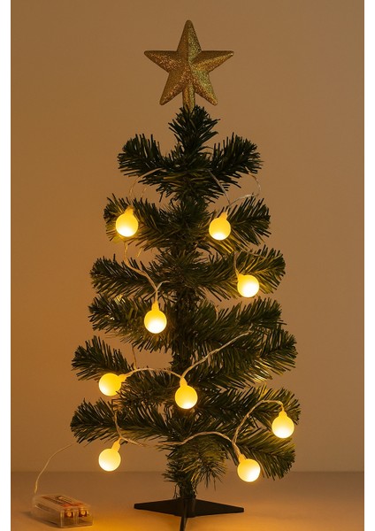 2 Metre Pilli Boncuk Top LED Işık – 10'lu Yılbaşı Dekor Aydınlatma Modeli fırsatları