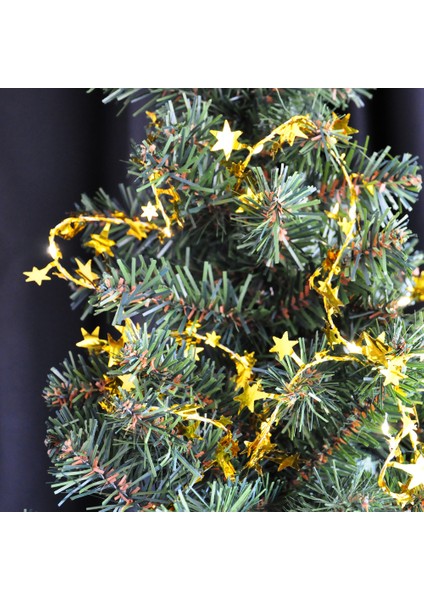 2.5 M Pilli Gün Işığı Mini Altın Folyo Yıldız LED Işık Süsü – Dekoratif Aydınlatma fiyatları