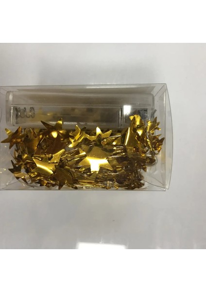 2.5 M Pilli Gün Işığı Mini Altın Folyo Yıldız LED Işık Süsü – Dekoratif Aydınlatma indirimleri