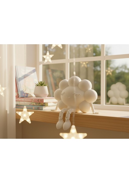 Oturan Bulut Biblo – Sallanan Ayaklı Figürler Dekoratif Masa Süsü (2 Adet) fiyatları