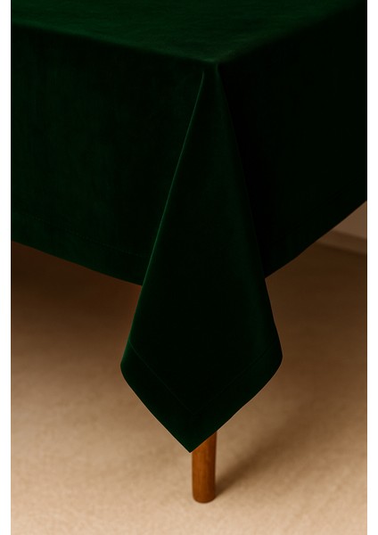 Kadife Dokulu Masa Örtüsü | Şık, Yumuşak, Leke Tutmaz Yeşil Masa Örtüsü fiyatları