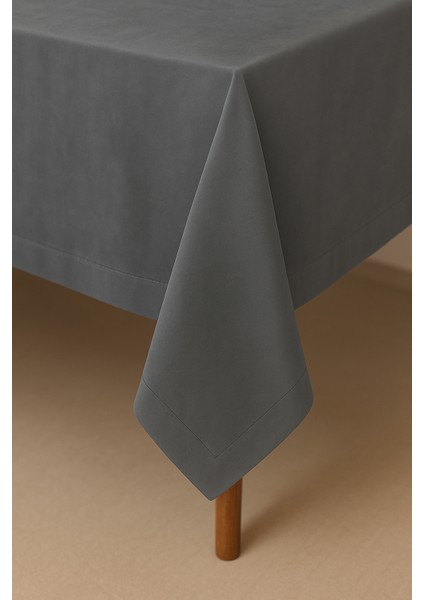 Kadife Dokulu Masa Örtüsü | Şık, Yumuşak, Leke Tutmaz Gri Masa Örtüsü fiyatları