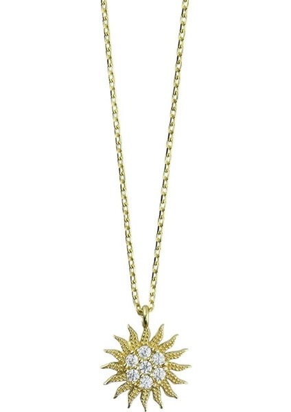 14 Ayar Altın Yıldızlı Kolye - 0202249