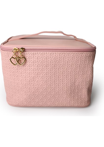 Dikdörtgen Formlu Makyaj Çantası Pembe fiyatları