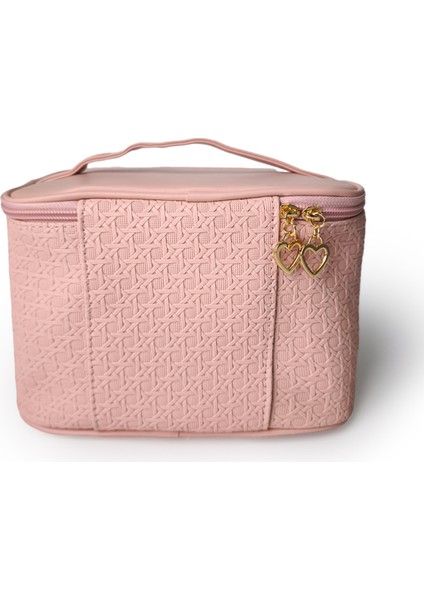 Dikdörtgen Formlu Makyaj Çantası Pembe