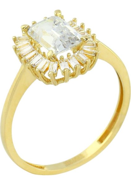 14 Ayar Altın Baget Yüzük - 0198768