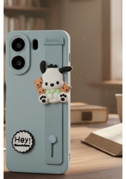 Redmi 13C Uyumlu Kılıf Mavi Renk 3D Figürlü Darbe Emici Yumuşak Silikon Kapak fiyatları