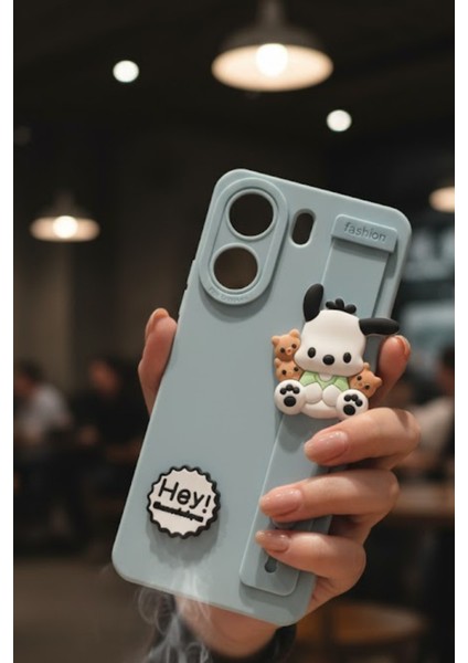 Redmi 13C Uyumlu Kılıf Mavi Renk 3D Figürlü Darbe Emici Yumuşak Silikon Kapak modelleri