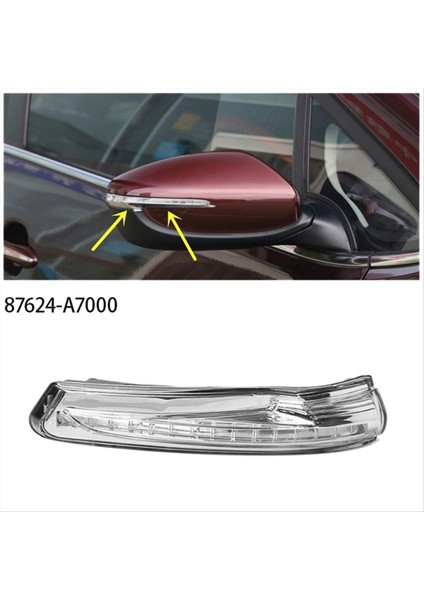 Forte Cerato K3 2012-2018 Araç Dikiz Aynası Gösterge Lambası Için Sol Yan Ayna Sinyal Lambası 87614-A7000 (Yurt Dışından)