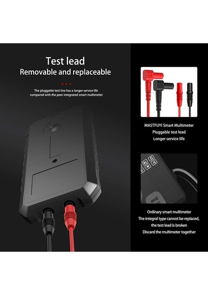 Dijital Multimetre 6000 Sayılar True Rms Ac/dc Voltaj Direnci Kapasitans Frekans Sürekliliği Diyot Ncv Testi FY107C (Yurt Dışından) fiyatları