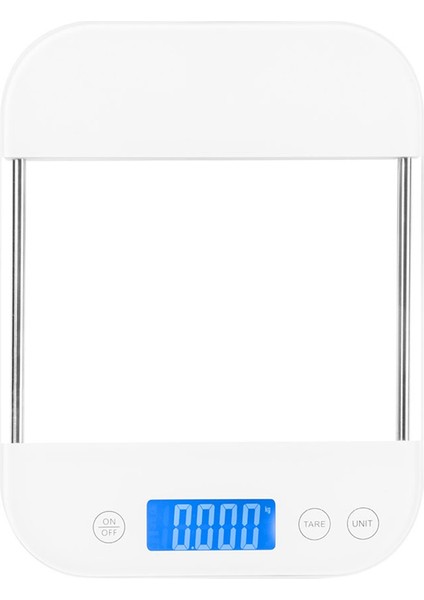 Gıda Ölçeği Dijital Ölçekli Ons Gram Şarj Edilebilir Su Geçirmez Contasyon Karşıtı Cam Panel Şarj Pişirme Ölçekleri B (Yurt Dışından)