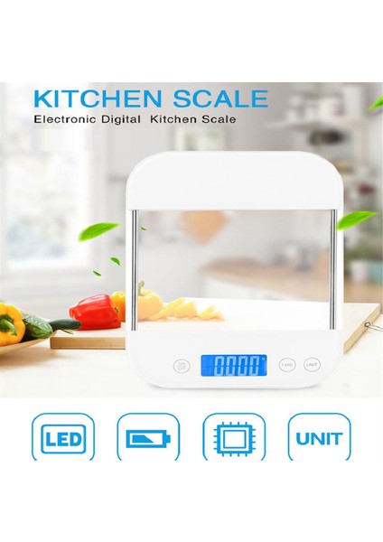 Gıda Ölçeği Dijital Ölçekli Ons Gram Şarj Edilebilir Su Geçirmez Contasyon Karşıtı Cam Panel Şarj Pişirme Ölçekleri B (Yurt Dışından) modelleri