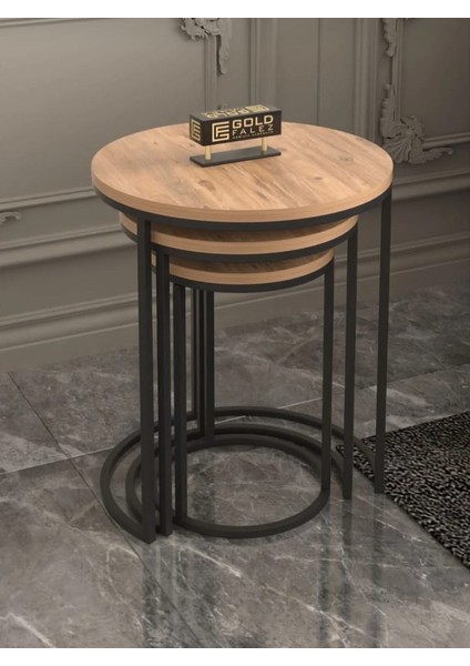 3 Lü Ahşap Zigon Sehpa fiyatları