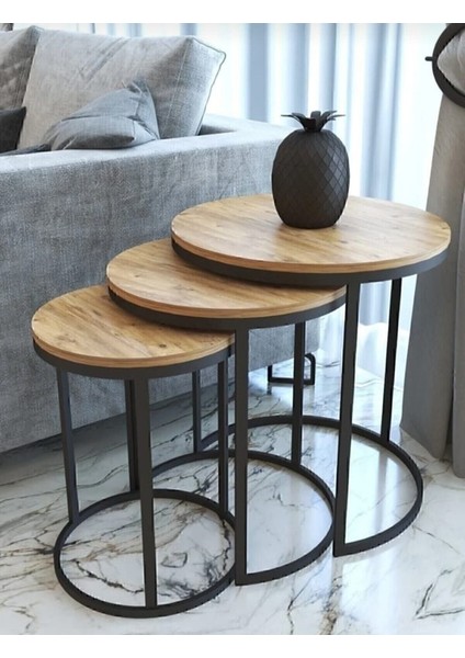 3 Lü Ahşap Zigon Sehpa fırsatları