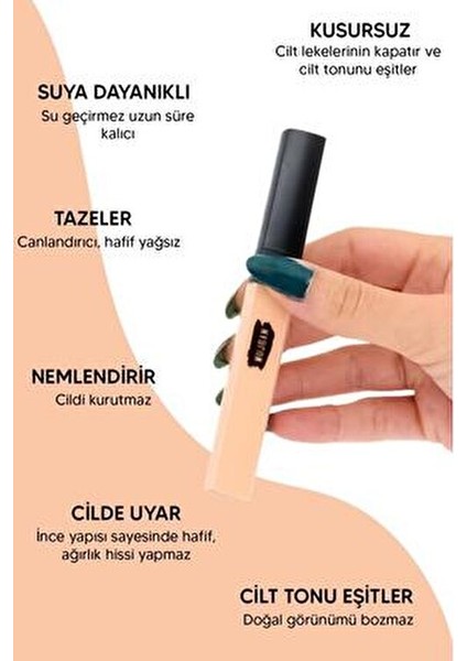 Likit Kapatıcı No:1 Suya Dayanıklı Özelliği ile Tüm Cilt Tiplerine Uygun Makyaj Ürünü