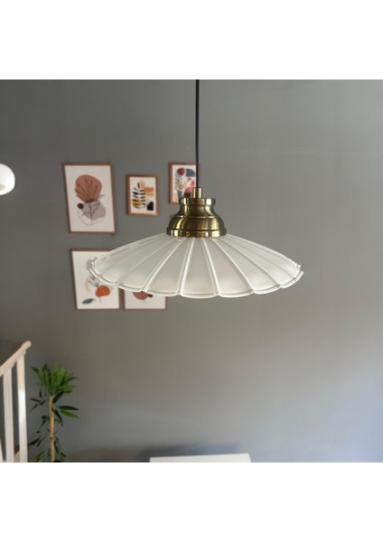 Risso Beyaz Metal Büyük Avize Kum Saati Başlık Tekli Rustik Cafe Mutfak Modern Sarkıt Aydınlatma modelleri