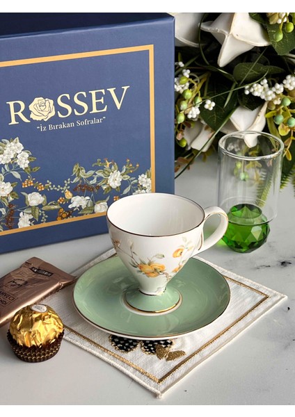 Hediyelik Veronica Peachy Kişiye Özel Hediye Kutulu Fincan Takımı fiyatları