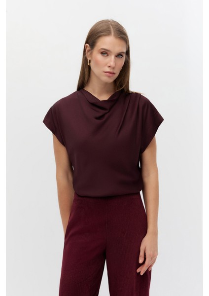 Viskon Saten Degaje Bluz