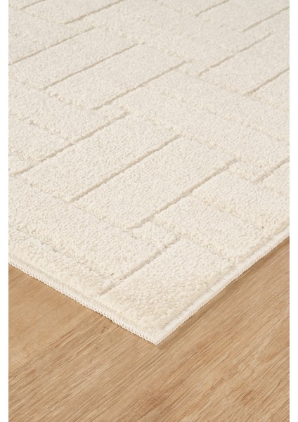 Rivon RN02 Krem Yumuşak Dokulu Kaymaz Taban Salon Mutfak Koridor Oturma Odası Yolluk Halı fırsatları