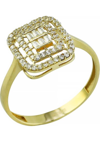 14 Ayar Altın Baget Yüzük - 0199754