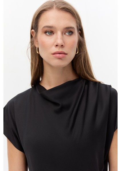 Viskon Saten Degaje Bluz