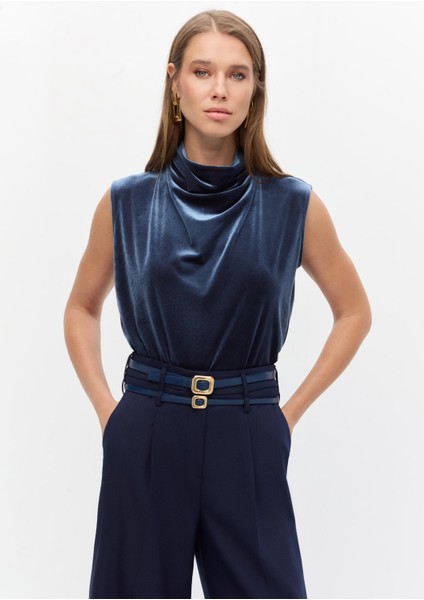 Boğazlı Kadife Bluz fiyatları