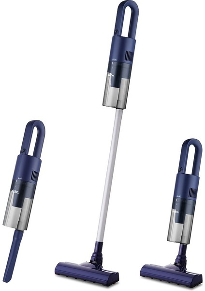 Dikey Mavi Elektrikli Süpürge 500W 90° Başlık - 1.5lt Toz Hazne - Çift Filtre SVC-8628 (5314)