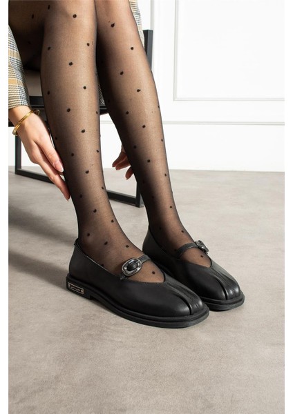 Kadın Babet Hakiki Deri Siyah Kısa Topuklu Casual/günlük fiyatları