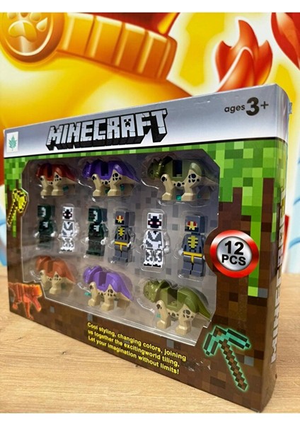 Oyuncak 12 Parça Minecraft Figür Seti Dinazorlu Yeni Minecraft Karakterleri fiyatları