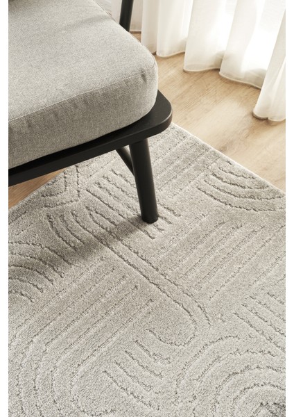 Rivon RN07 Gri Yumuşak Dokulu Kaymaz Taban Salon Mutfak Koridor Oturma Odası Yolluk Halı fiyatları