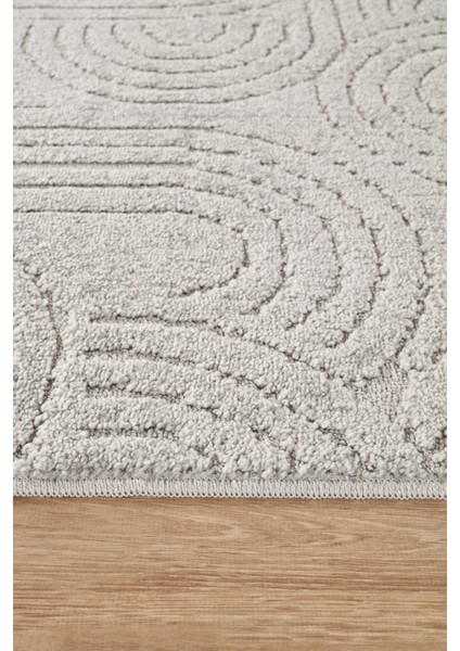 Rivon RN07 Gri Yumuşak Dokulu Kaymaz Taban Salon Mutfak Koridor Oturma Odası Yolluk Halı indirimleri