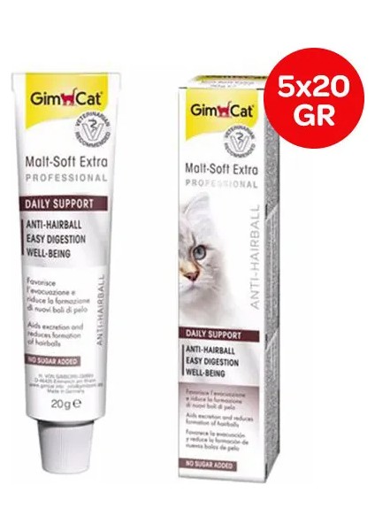 Malt Soft Kedi Pastası 100 gr ( 5 x 20 Gr)