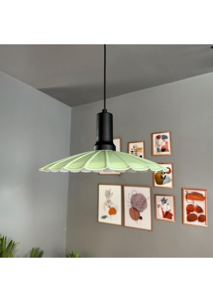 Risso Mint Metal Büyük Avize Siyah Fener Başlık Tekli Rustik Cafe Mutfak Modern Sarkıt Aydınlatma