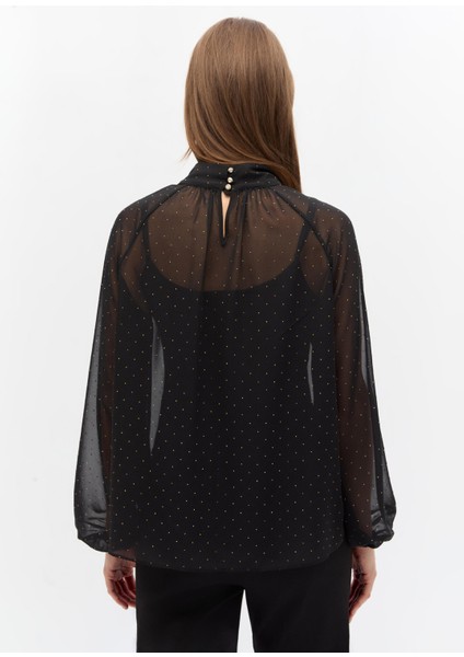 Taş Detaylı Balon Kol Bluz fırsatları