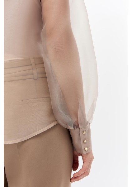 Organze Balon Kol Gömlek fırsatları