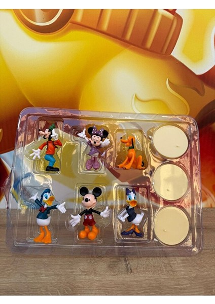 Mickey Mouse Minnie Donald Duck Goofy Pluto Daisy 6'lı Oyuncak Figür Seti Minnie Mouse modelleri