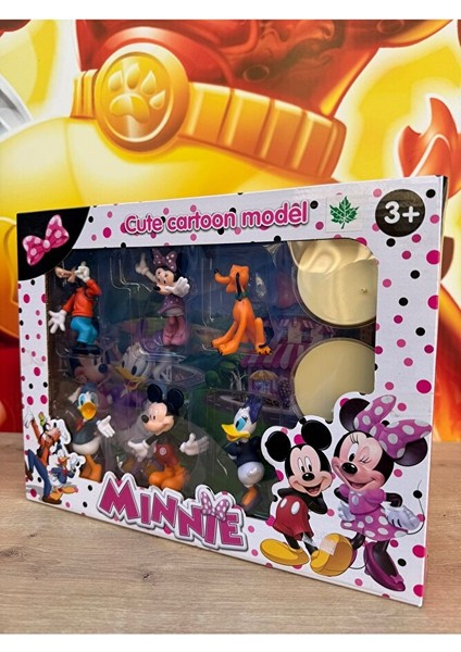 Mickey Mouse Minnie Donald Duck Goofy Pluto Daisy 6'lı Oyuncak Figür Seti Minnie Mouse indirimleri